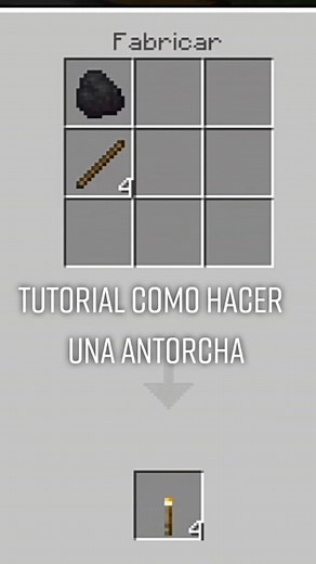Tutorial: Cómo hacer una antorcha en Minecraft