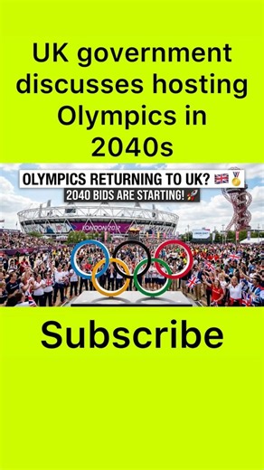 Olympics BACK to the UK? 🇬🇧 London 2040 or the North? #Shorts