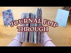 Every single journal page I made last year // Finished journal flip through (100+ pages)