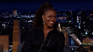 Audience bursts into laughter after Michelle Obama jokes about returning to White House