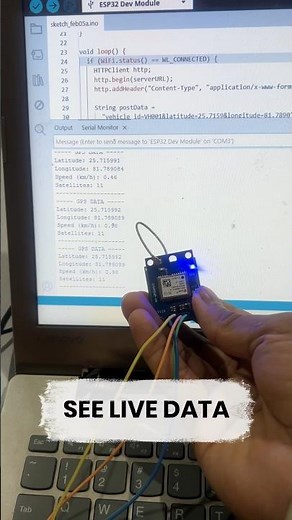 ESP32 Real-Time GPS Tracking 🔥 Live Location on Google Maps #esp32 #iot #gps