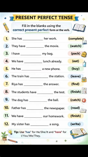 Fill in the blanks with present perfect and continuous tenses. Great for grade 2, 3 and 4 students parents and teachers. if you like these please like share and follow us for more worksheets. #presentperfect #presentperfectcontinuous #kidsschool #kidsenglishlearning #englishforkids