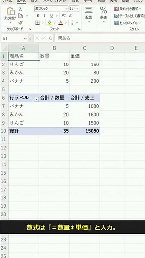 ピボットの集計フィールドで自動計算！Excel神技