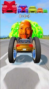 Big & Small Cars vs Giant Andrew Tate Face Tunnel - BeamNG.Drive