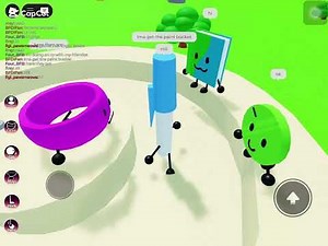 Me and my friends r playing a Roblox BFDI RP game (first ever roblox video)