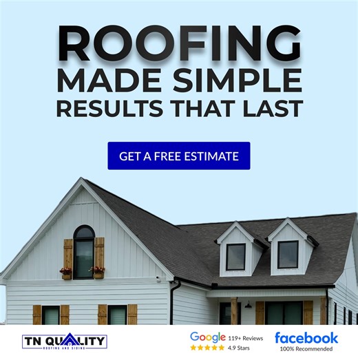 Ignoring your roof can lead to expensive surprises. Cracks, leaks, and outdated materials could cost you big during the next storm. Don’t wait for a disaster to get an inspection. We’ll do it for free now. No hassles or obligations. If your roof looks perfect, we’ll tell you. Learn more about TN Quality Roofing & Siding and get a FREE inspection. ⬇️ | TN Quality Roofing & Siding