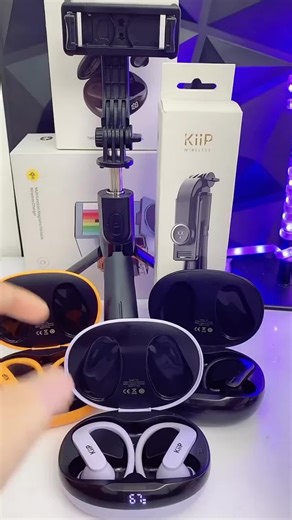KiiP WM02 Pro TWS Headset: Mini Earbuds with Smart LED Display