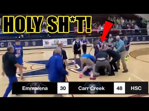 Middle School Basketball MELTDOWN! Angry Parents ERUPT and STORM court leaving one man getting TASED
