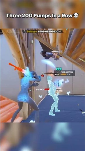 Three 200 pumps in a row 💀 #shorts #fortnite #fortnitesettings #fortniteclips #gaming