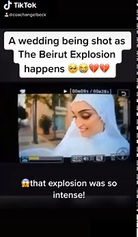 Beirut explosion caught on a wedding video shoot