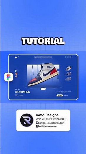Nike Animated Figma Website Design | Figma Tutorial For Beginners