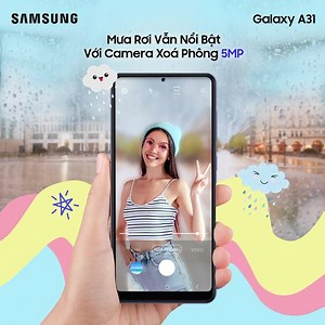 🌧🌧Mùa mưa tâm trạng tan hơi chậm Thả vài tấm ảnh đậm nét riêng 💃 "Lạc lối" ngày mưa ☔ với Galaxy A31 cùng Cụm Camera tối tân nhất, tha hồ bắt trọn khoảnh khắc "so deep" đăng Feeds. 🤟 Ảnh Macro đậm chất Art với Camera Macro Chụp Cận Cảnh 5MP 🤟 Ảnh xóa phông vi diệu với Camera Xoá Phông 5MP 🤟 Ảnh selfie cực lung linh, sắc nét với Camera trước 20MP Chọn hình nào đăng Feeds hút nhiều "yêu yêu ❤️" đây nhờ? 😉 Tìm hiểu thêm tại: http://bit.ly/A31-Jun19 #GalaxyA31 #CameraMacroChụpCậnCảnh5MP #Pin5