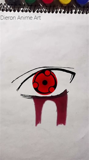 how to draw Kakashi sharingan eyes #animeart #kakashidrawing