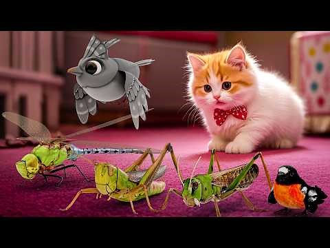 CAT GAMES - Catching 🦗🪰🐭🐦🐞🦎🛸! Ultimate Entertainment Video for Cats to Watch Vol 30 | 8 HOURS