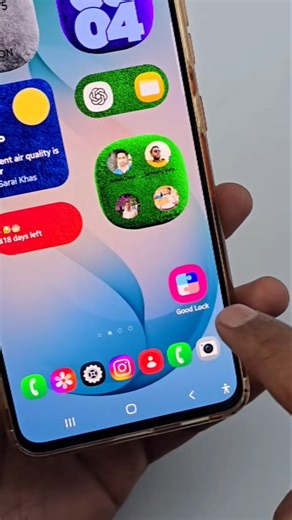Samsung Home Screen Bottom Bar: 9 Apps Feature