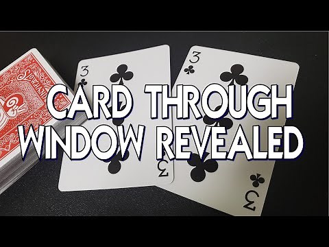 Card Magic Trick: Card Through A Window