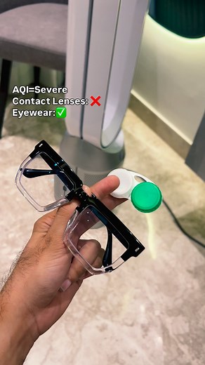 Step out safer. Our AQI-protective eyewear now at Flat 10% OFF. Protect your eyes from dust, pollution & dryness — in style | Birch Posh