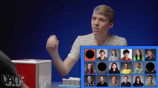 Playing "Guess Who" IRL but we're the characters!