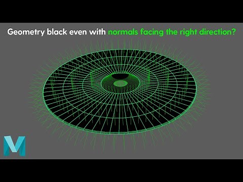 Black geometry in Maya viewport