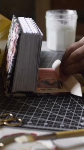 Bookbinding basics: Casing in my handbound journal.