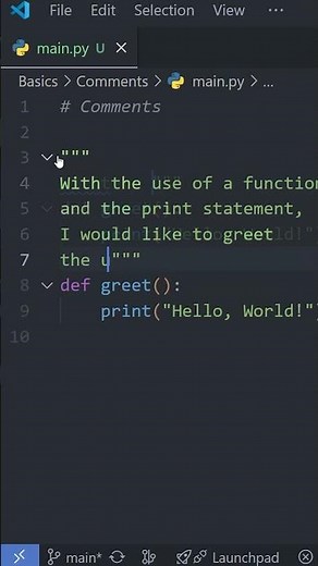 Python Basics: COMMENTS in Under a Minute! 💬