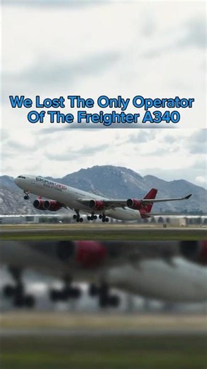 A340 Freighter 😔#aviation #aviationgeek #a340