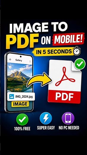 Convert Photos to PDFs Like a Pro (Seriously Simple) #Shorts #TechHacks