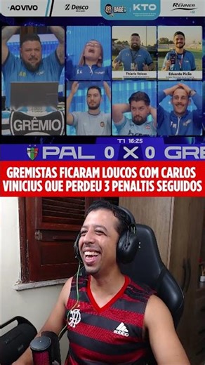 Bagé got mad at Carlos Vinicius for missing 3 penalties in a row, lol.