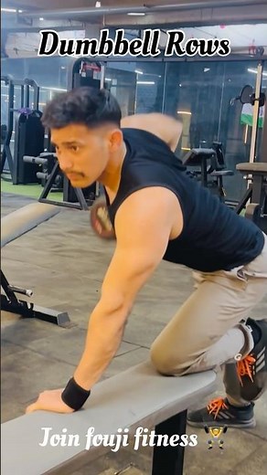 Dumbbell rows || back exercise