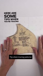 Simple ways to trace sewing patterns accurately