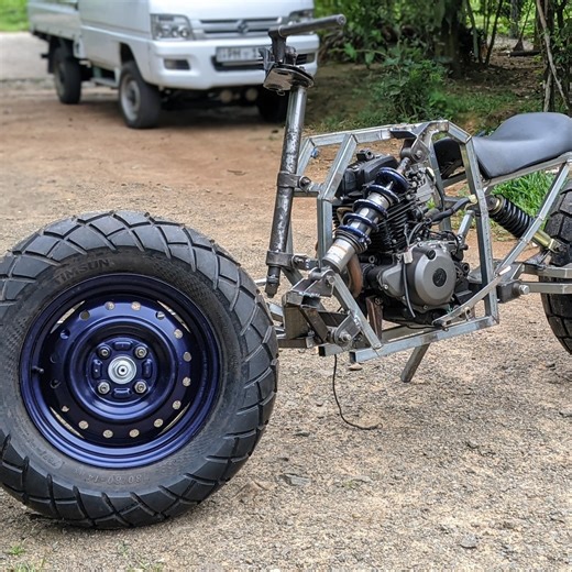 This is Part 3 of my handmade 2WD bike build series. In Part 1, I built the front hub and front swing arm, In Part 2, I built the rear swing arm and rear hub, and in this video (Part 3), I fabricate the main chassis and mount both front and rear swing arms to it. You’ll also see the front steering system being built and installed, bringing the project one big step closer to a rolling 2WD bike. This project is purely handmade, built for learning, experience, and passion for creating something dif