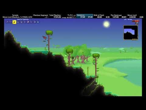 Terraria Speedrun in 2:13:52 (Moon Lord NMA, Random Seed)