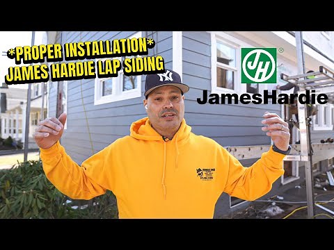JAMES HARDIE LAP SIDING INSTALLATION | PROPER INSTALLATION PROCESS