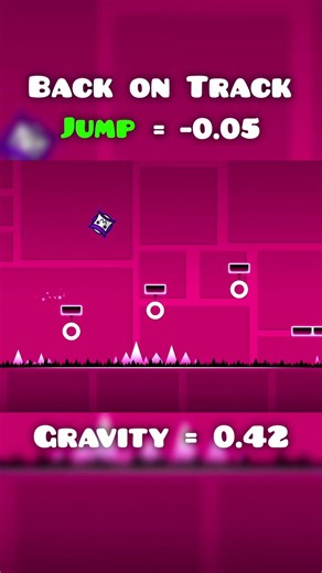 Back On Track Gravity Jump Modifiers #geometrydash