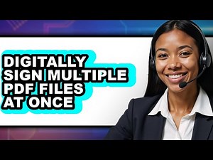 How to Digitally Sign Multiple PDF Files at Once