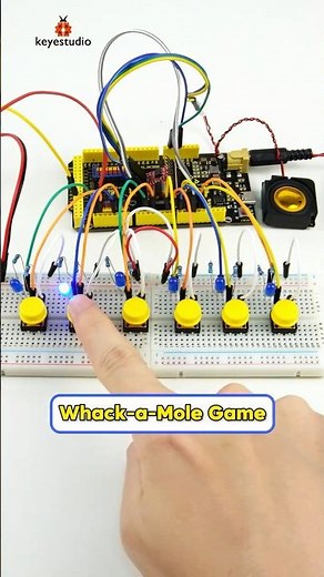 🐞Building a tiny game with Arduino & 1602 LCD🎮#arduino #stem #coding #keyestudio #diy #game #kits