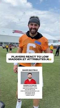 Need some rating adjustments on these, ‪@EAMaddenNFL‬ 📈🤣 #madden #bakermayfield #reaction #videogame