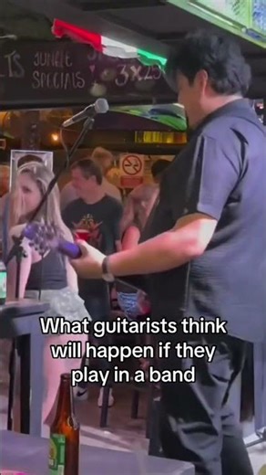Guitarists really thought it'd be like this #guitarist #funny #shorts #musician