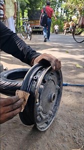 Tyre change on my Honda Dio! 🛵🔧 #Tyre #Honda #Dio #Maintenance