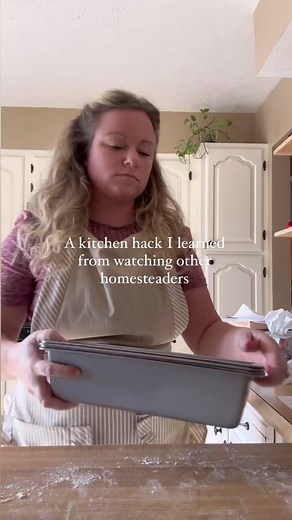 Years ago I was watching a homesteading channel on YouTube and I noticed they stored butter wrappers in a jar. I thought it was absolutely genius! Why waste the butter when you could use it instead of nasty cooking spray or messy oil? What do you think of this kitchen hack? Would you use it? #kitchenhacks #inthekitchen #fromscratchkitchen #bakinghack #bakinghacks #cookinghacks #butter | Our Faith Filled Homestead