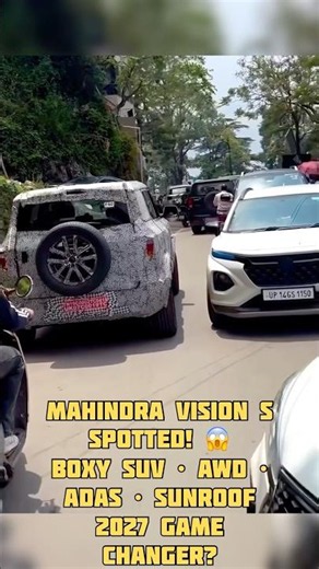 Mahindra Vision S Spotted Testing 🔥 Boxy SUV with Level 2 ADAS, AWD & Panoramic Sunroof | 2027 SUV