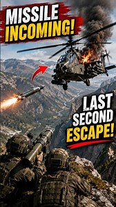 Missile Locks Onto Helicopter at Low Altitude! 🚀🔥 | Last-Second Mountain Escape