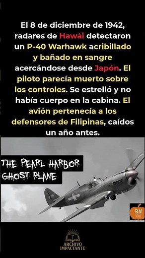 El avión fantasma que regresó de la muerte #WW2 #Historia