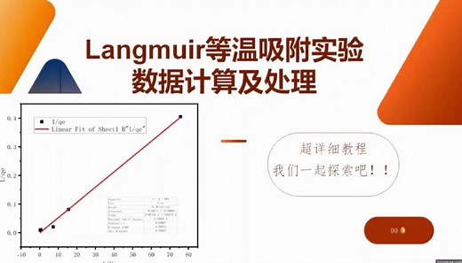 langmuir模型拟合公式-画图-分析全解