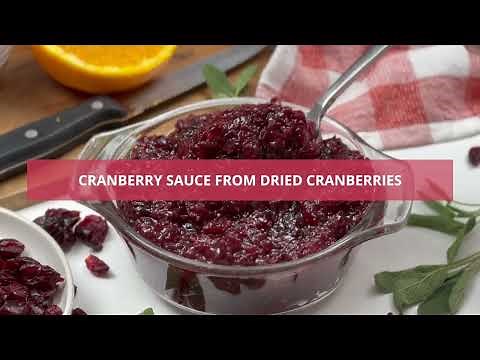 Cranberry Sauce From Dried Cranberries