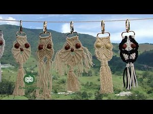 Llavero Búho En Macrame