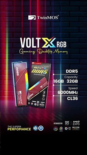 Best Gaming Memory | TwinMOS VOLTX RGB DDR5 #GamingMemory