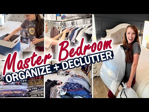 *NEW* MASTER BEDROOM DECLUTTER + ORGANIZE | SIMPLE, EASY, CONVENIENT WAYS TO ORGANIZE + DECLUTTER