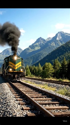 🚂 Giant Diesel Train Derails After Switch Error! #locomotive | S Railfans