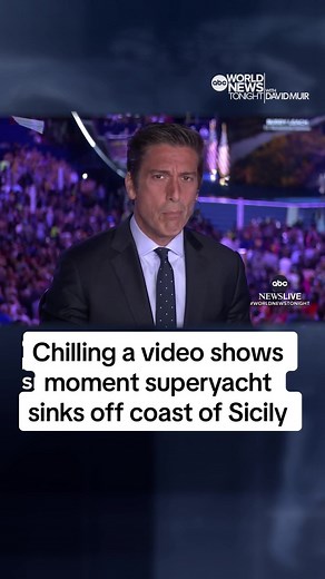 Chilling video shows the moment a superyacht rapidly sunk off the coast of Sicily with 22 passengers aboard. Fifteen have been rescued, and divers are working to find the six that are still unaccounted for, including two Americans. James Longman reports. #yacht #sicily #missingpassengers #abcworldnewstonight #rescue